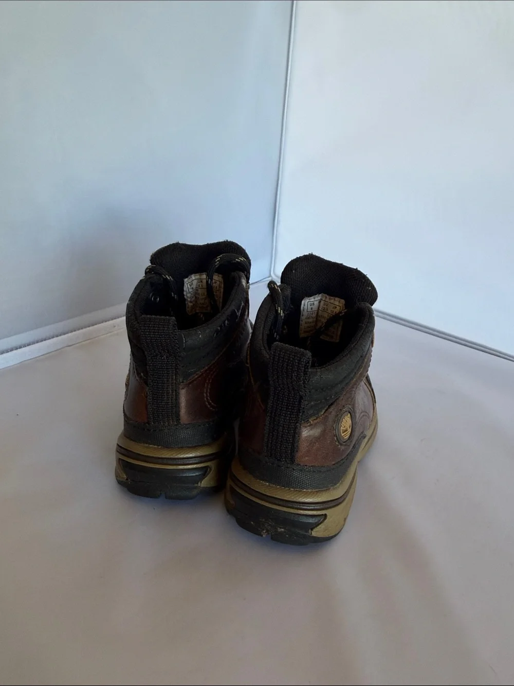 Timberland Kids Brown and Black Leather Hiking Boots